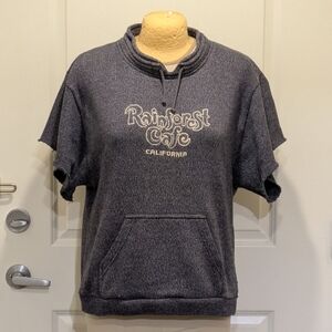 GUC Rainforest Cafe California XL Turkish Cotton Blend Cutoff Sweatshirt